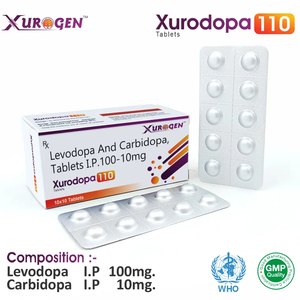 Levodopa 100mg + Carbidopa 10mg Tablet PCD Pharma